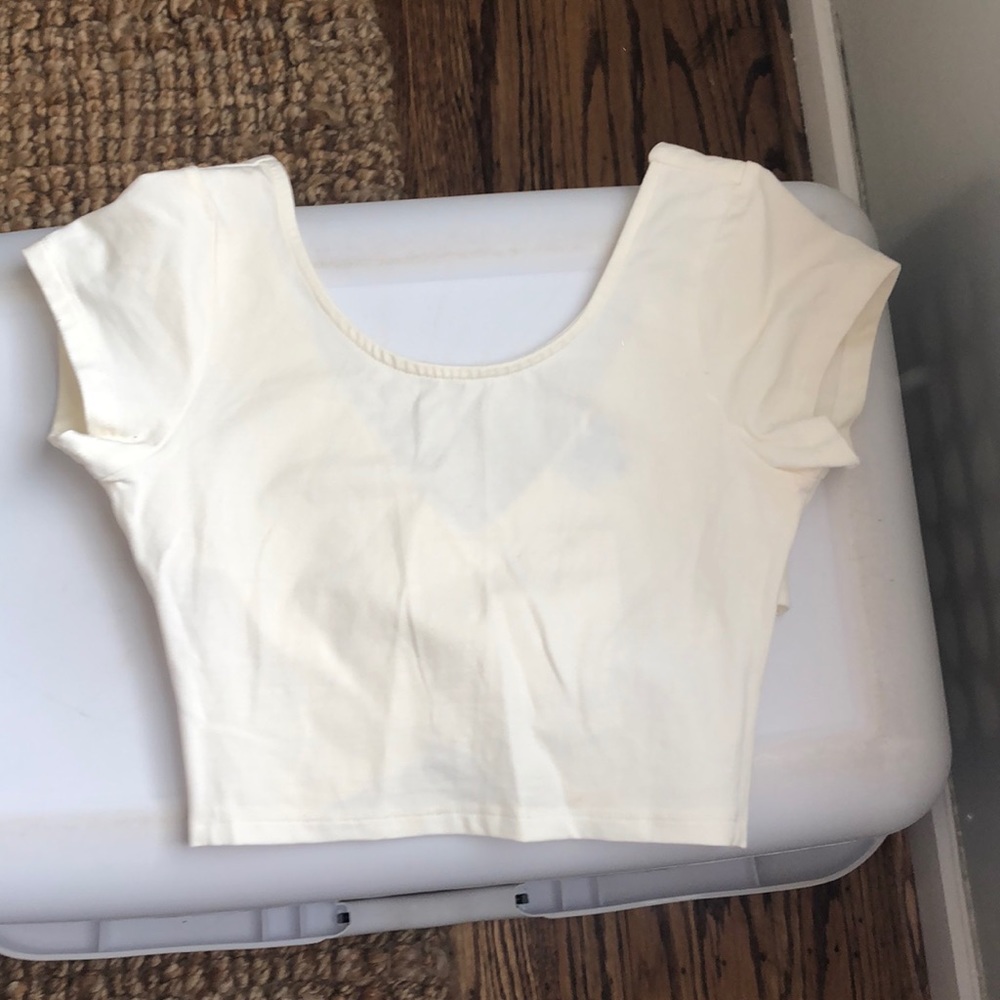 Tobi cross back crop top